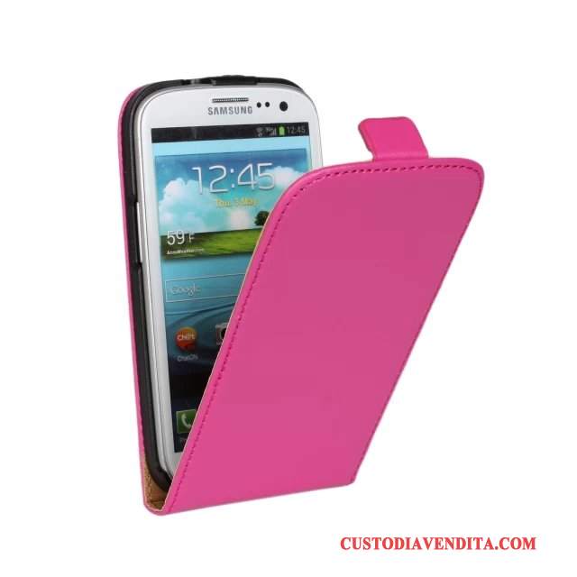 Custodia Samsung Galaxy S3 Pelle Giallotelefono, Cover Samsung Galaxy S3 Folio