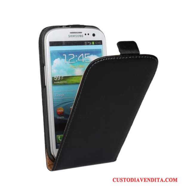 Custodia Samsung Galaxy S3 Pelle Giallotelefono, Cover Samsung Galaxy S3 Folio