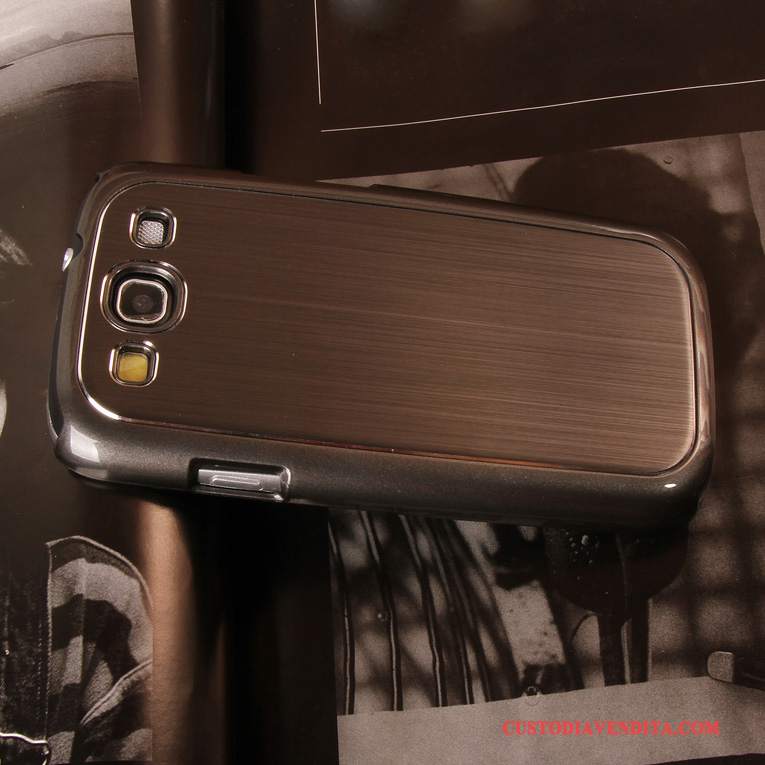 Custodia Samsung Galaxy S3 Protezione Telefono Metallo, Cover Samsung Galaxy S3 Tendenza Blu