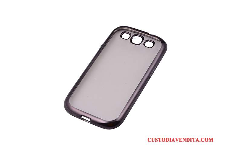 Custodia Samsung Galaxy S3 Silicone Morbidotelefono, Cover Samsung Galaxy S3 Protezione Rosa Placcatura