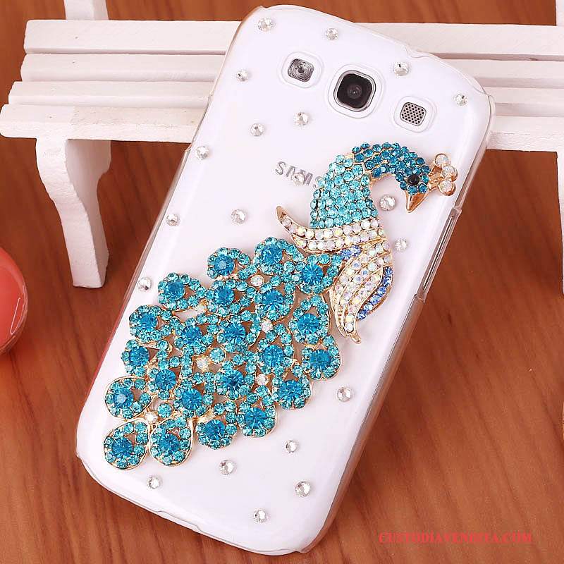 Custodia Samsung Galaxy S3 Strass Difficile Porpora, Cover Samsung Galaxy S3 Protezione Telefono