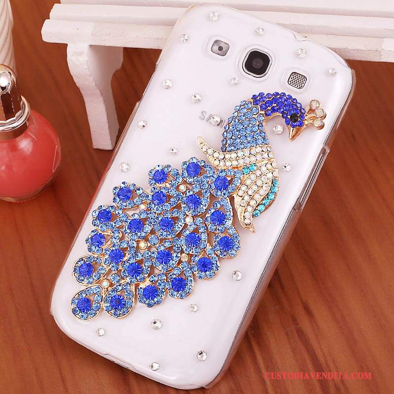 Custodia Samsung Galaxy S3 Strass Difficile Porpora, Cover Samsung Galaxy S3 Protezione Telefono