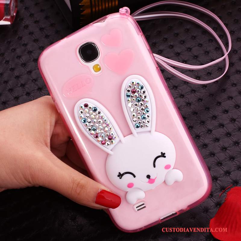 Custodia Samsung Galaxy S4 Cartone Animato Verdetelefono, Cover Samsung Galaxy S4 Silicone Trasparente Ornamenti Appesi