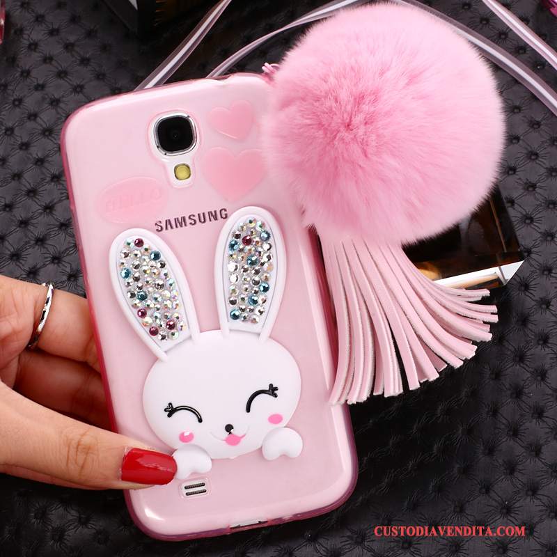 Custodia Samsung Galaxy S4 Cartone Animato Verdetelefono, Cover Samsung Galaxy S4 Silicone Trasparente Ornamenti Appesi