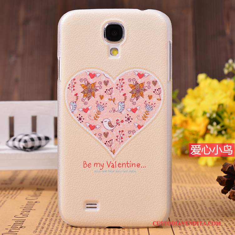 Custodia Samsung Galaxy S4 Colore Nuovo Modello, Cover Samsung Galaxy S4 Pelle Rosatelefono