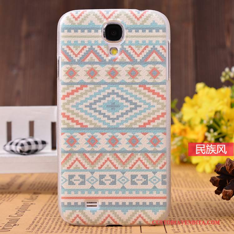 Custodia Samsung Galaxy S4 Colore Nuovo Modello, Cover Samsung Galaxy S4 Pelle Rosatelefono