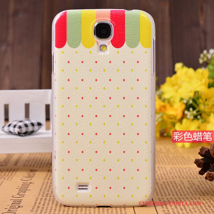 Custodia Samsung Galaxy S4 Colore Nuovo Modello, Cover Samsung Galaxy S4 Pelle Rosatelefono