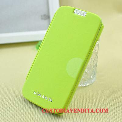 Custodia Samsung Galaxy S4 Pelle Anti-caduta Morbido, Cover Samsung Galaxy S4 Protezione Giallo Difficile