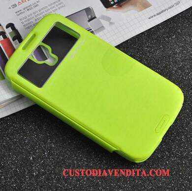 Custodia Samsung Galaxy S4 Pelle Anti-caduta Morbido, Cover Samsung Galaxy S4 Protezione Giallo Difficile