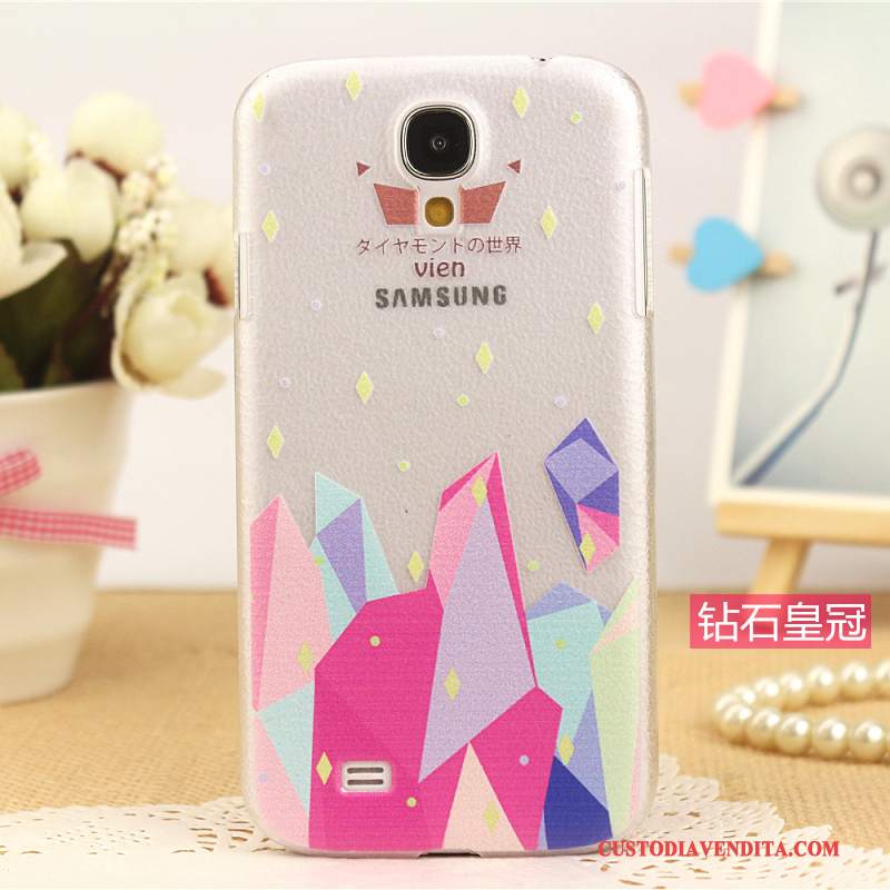 Custodia Samsung Galaxy S4 Pelle Nuovo Modello, Cover Samsung Galaxy S4 Colore Telefono Rosa