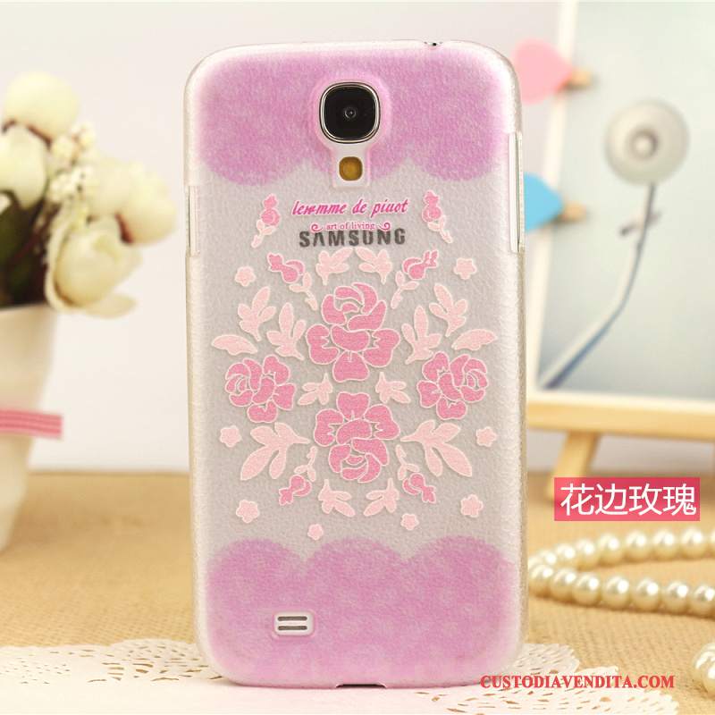 Custodia Samsung Galaxy S4 Pelle Nuovo Modello, Cover Samsung Galaxy S4 Colore Telefono Rosa