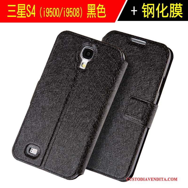 Custodia Samsung Galaxy S4 Pelle Semplicitelefono, Cover Samsung Galaxy S4 Protezione Anti-caduta Oro