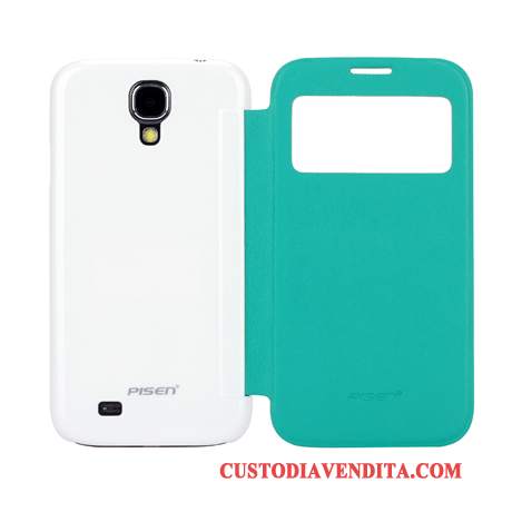 Custodia Samsung Galaxy S4 Pelle Telefono Tendenza, Cover Samsung Galaxy S4 Folio Coperchio Posteriore Anti-caduta