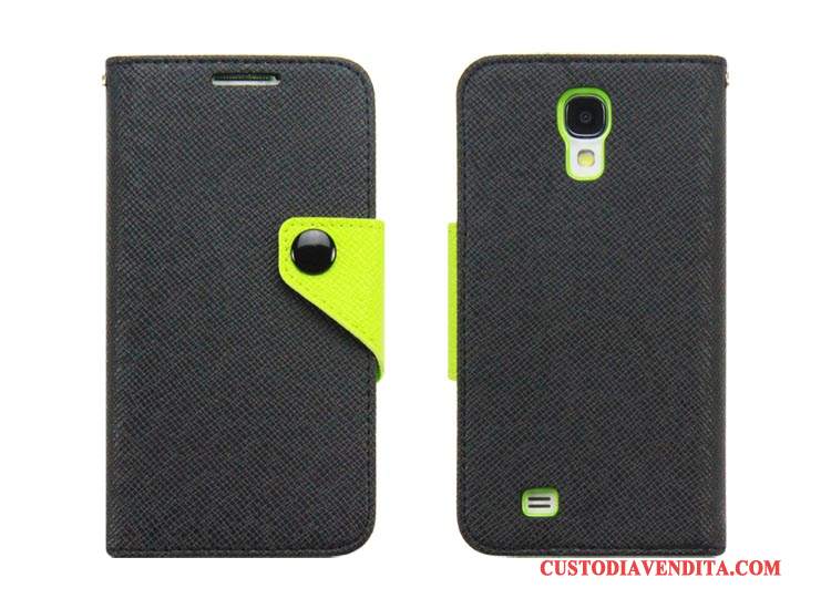 Custodia Samsung Galaxy S4 Pelle Verde Supporto, Cover Samsung Galaxy S4 Protezione