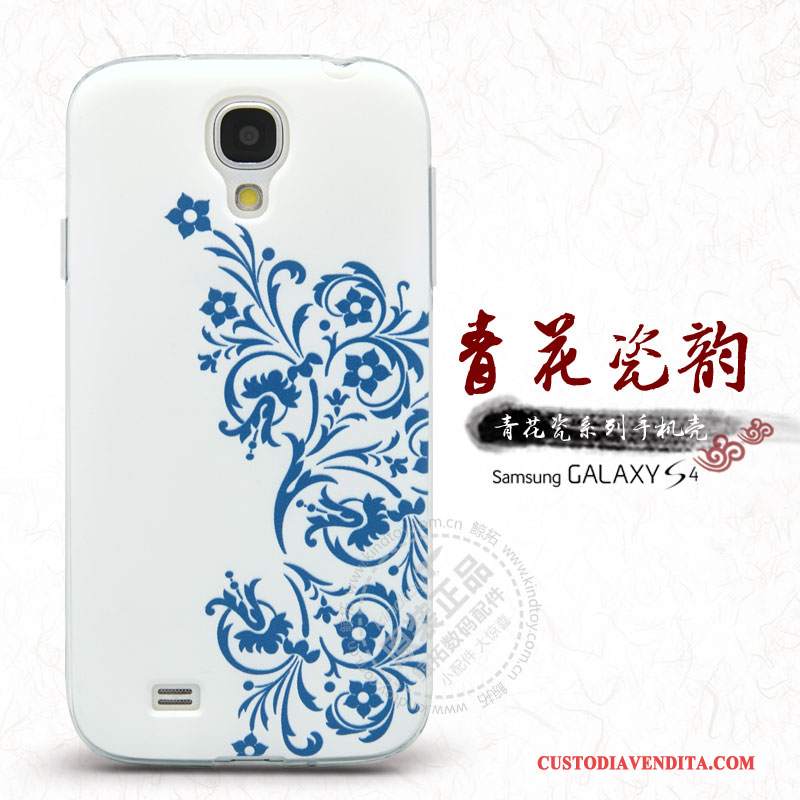 Custodia Samsung Galaxy S4 Protezione Telefono Blu, Cover Samsung Galaxy S4 Nuovo Fiori