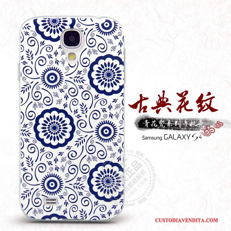 Custodia Samsung Galaxy S4 Protezione Telefono Blu, Cover Samsung Galaxy S4 Nuovo Fiori