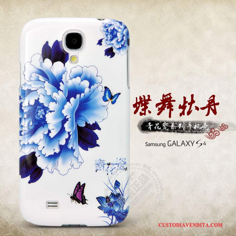 Custodia Samsung Galaxy S4 Protezione Telefono Blu, Cover Samsung Galaxy S4 Nuovo Fiori