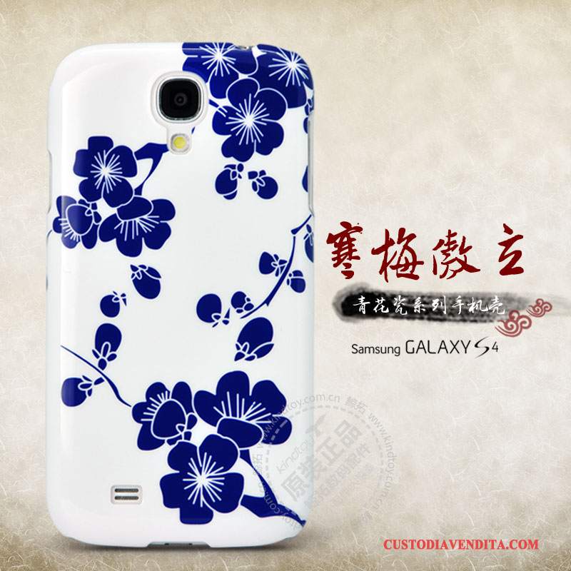 Custodia Samsung Galaxy S4 Protezione Telefono Blu, Cover Samsung Galaxy S4 Nuovo Fiori