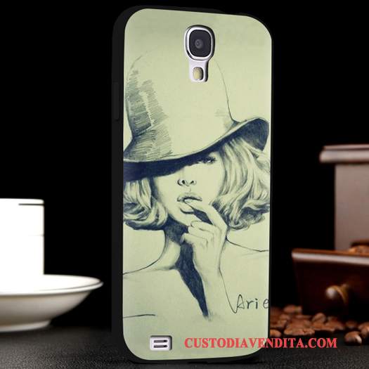 Custodia Samsung Galaxy S4 Silicone Morbido Tendenza, Cover Samsung Galaxy S4 Nerotelefono