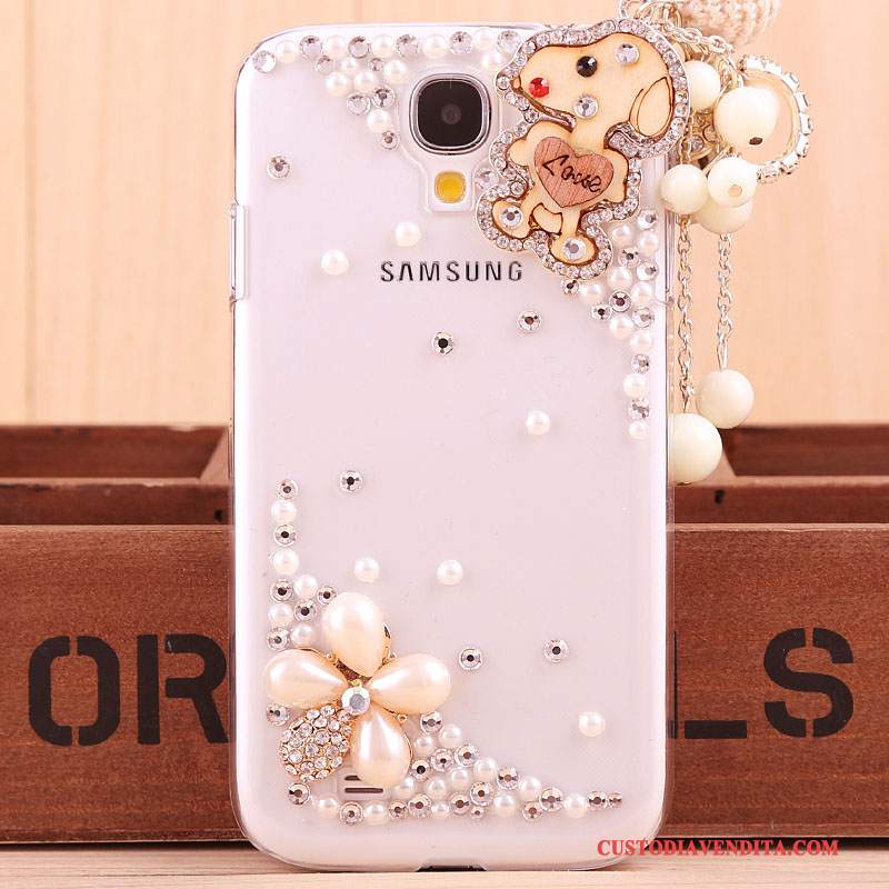 Custodia Samsung Galaxy S4 Strass Tendenza Oro, Cover Samsung Galaxy S4 Protezione Nuovotelefono