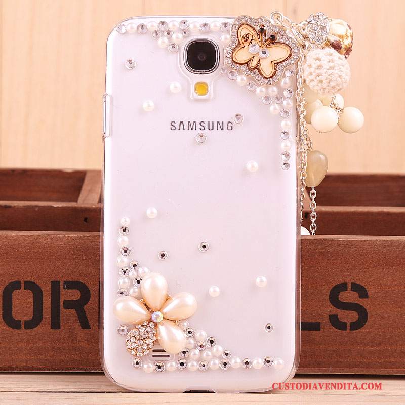 Custodia Samsung Galaxy S4 Strass Tendenza Oro, Cover Samsung Galaxy S4 Protezione Nuovotelefono