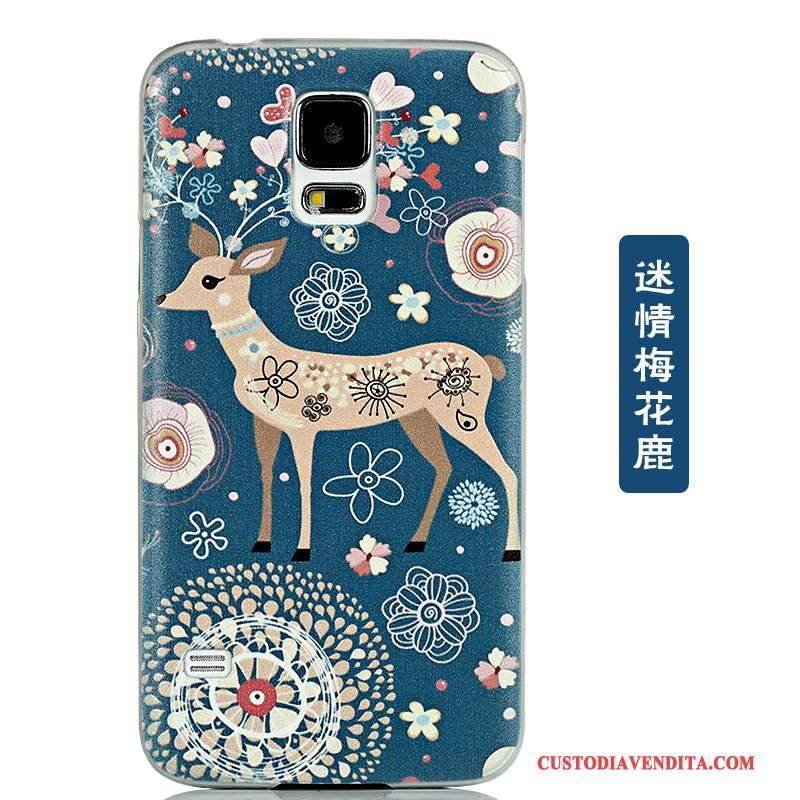 Custodia Samsung Galaxy S5 Cartone Animato Coperchio Posteriore Tendenza, Cover Samsung Galaxy S5 Protezione Macchiatitelefono