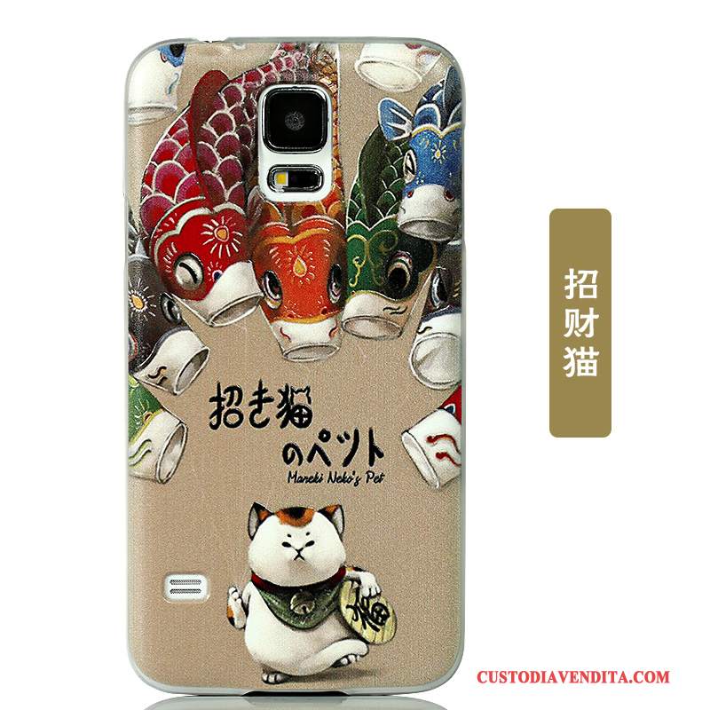 Custodia Samsung Galaxy S5 Cartone Animato Coperchio Posteriore Tendenza, Cover Samsung Galaxy S5 Protezione Macchiatitelefono