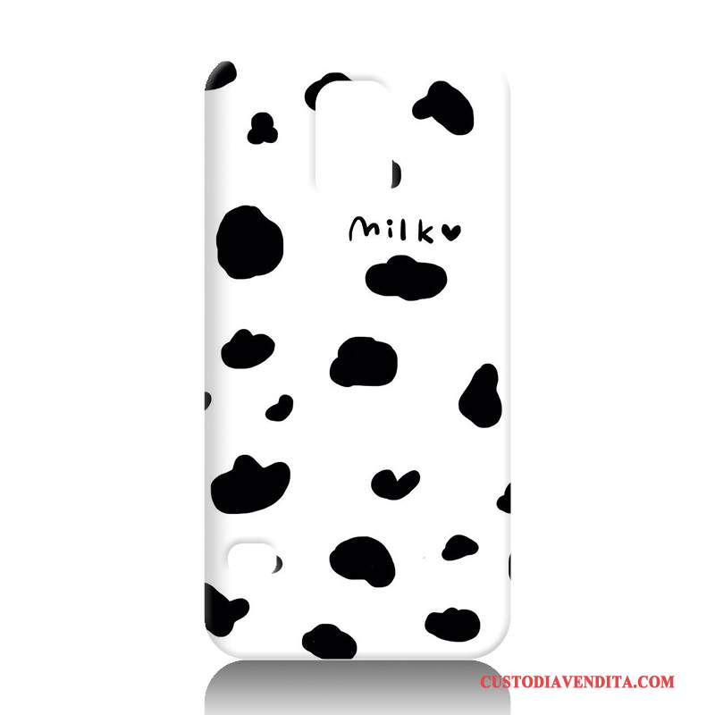 Custodia Samsung Galaxy S5 Goffratura Difficiletelefono, Cover Samsung Galaxy S5 Silicone Bianco Morbido