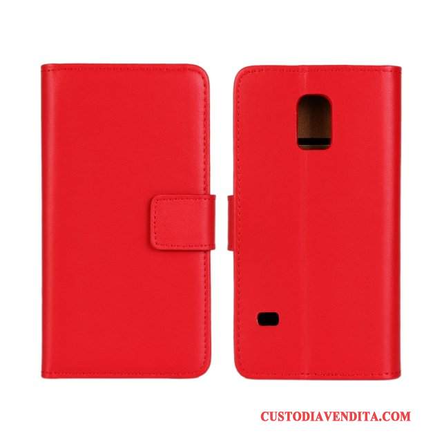 Custodia Samsung Galaxy S5 Pelle Rossotelefono, Cover Samsung Galaxy S5 Protezione