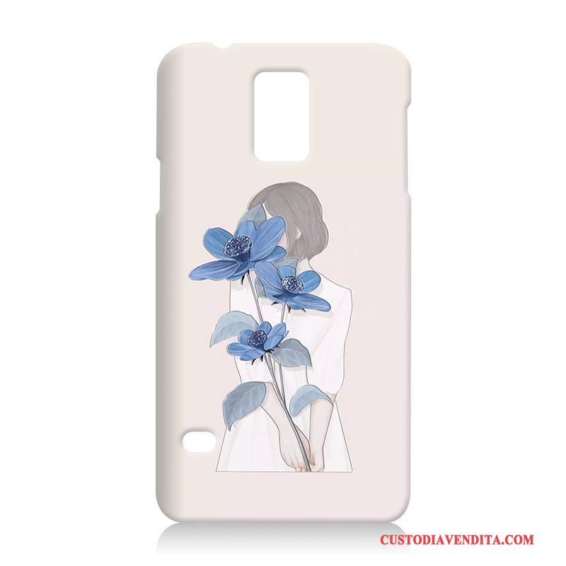 Custodia Samsung Galaxy S5 Protezione Telefono Blu, Cover Samsung Galaxy S5 Goffratura Morbido Difficile