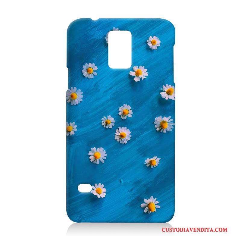 Custodia Samsung Galaxy S5 Protezione Telefono Blu, Cover Samsung Galaxy S5 Goffratura Morbido Difficile