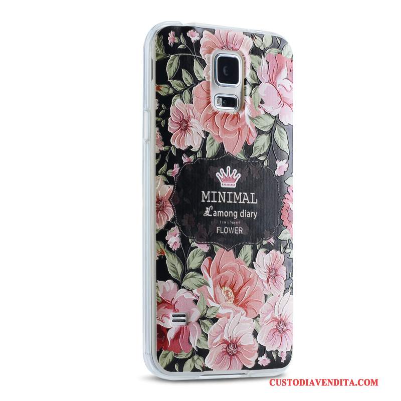 Custodia Samsung Galaxy S5 Silicone Telefono Tendenza, Cover Samsung Galaxy S5 Morbido Rosa