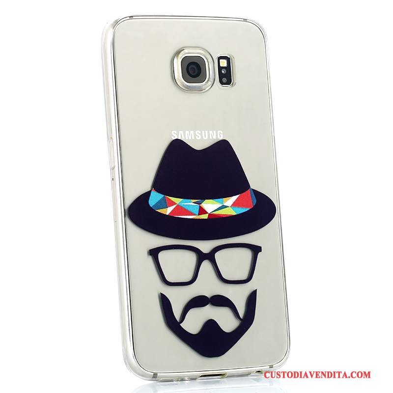 Custodia Samsung Galaxy S6 Cartone Animato Bello Morbido, Cover Samsung Galaxy S6 Silicone Anti-caduta Di Personalità