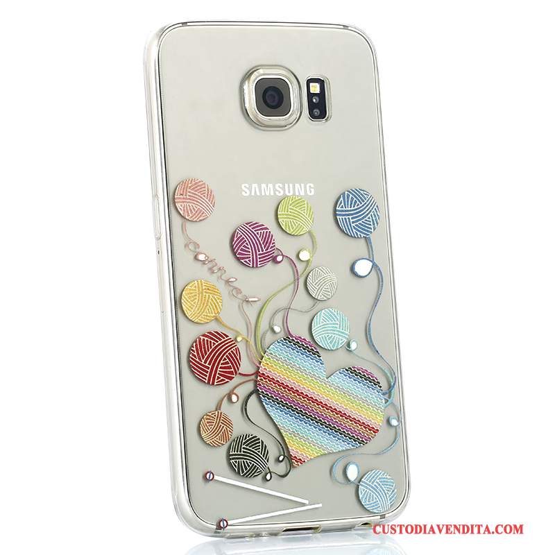 Custodia Samsung Galaxy S6 Cartone Animato Bello Morbido, Cover Samsung Galaxy S6 Silicone Anti-caduta Di Personalità