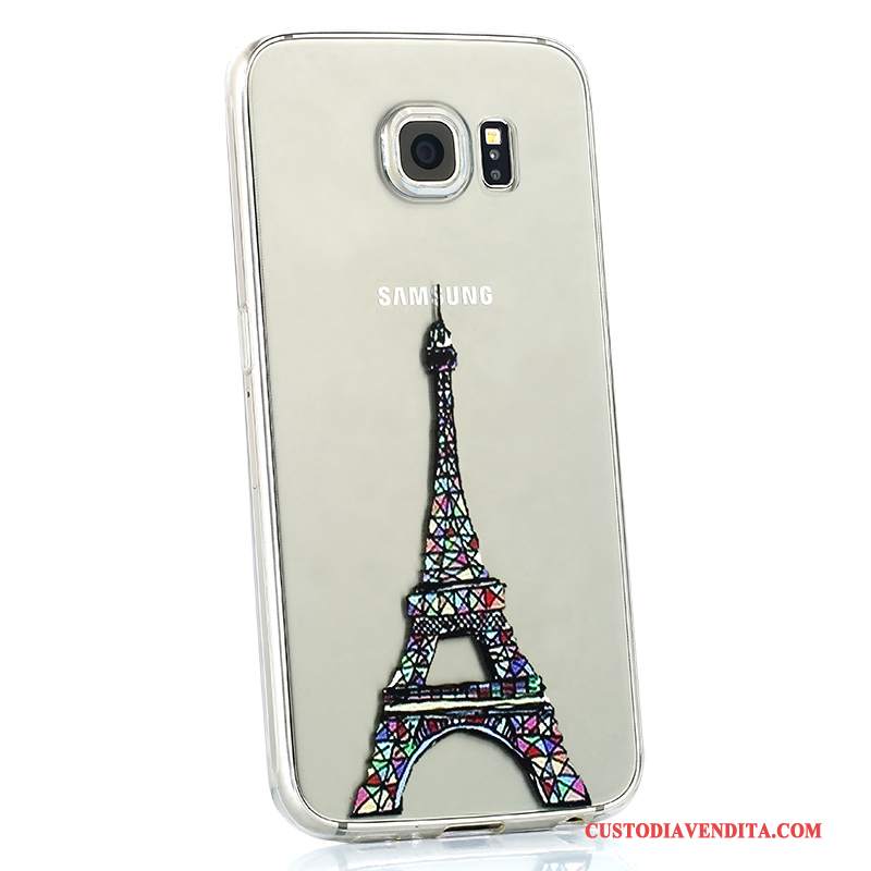 Custodia Samsung Galaxy S6 Cartone Animato Bello Morbido, Cover Samsung Galaxy S6 Silicone Anti-caduta Di Personalità