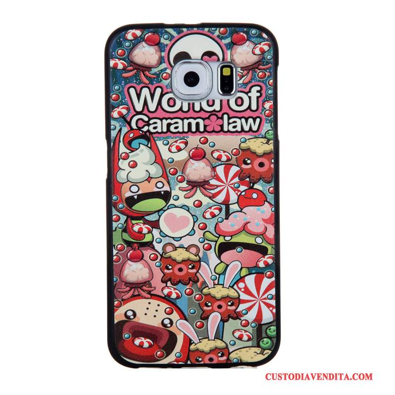 Custodia Samsung Galaxy S6 Cartone Animato Tempra Pellicola Protettiva, Cover Samsung Galaxy S6 Protezione Tendenzatelefono