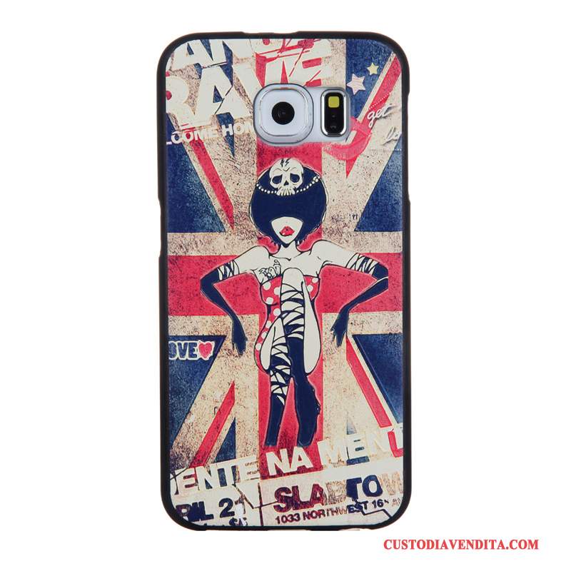 Custodia Samsung Galaxy S6 Cartone Animato Tempra Pellicola Protettiva, Cover Samsung Galaxy S6 Protezione Tendenzatelefono