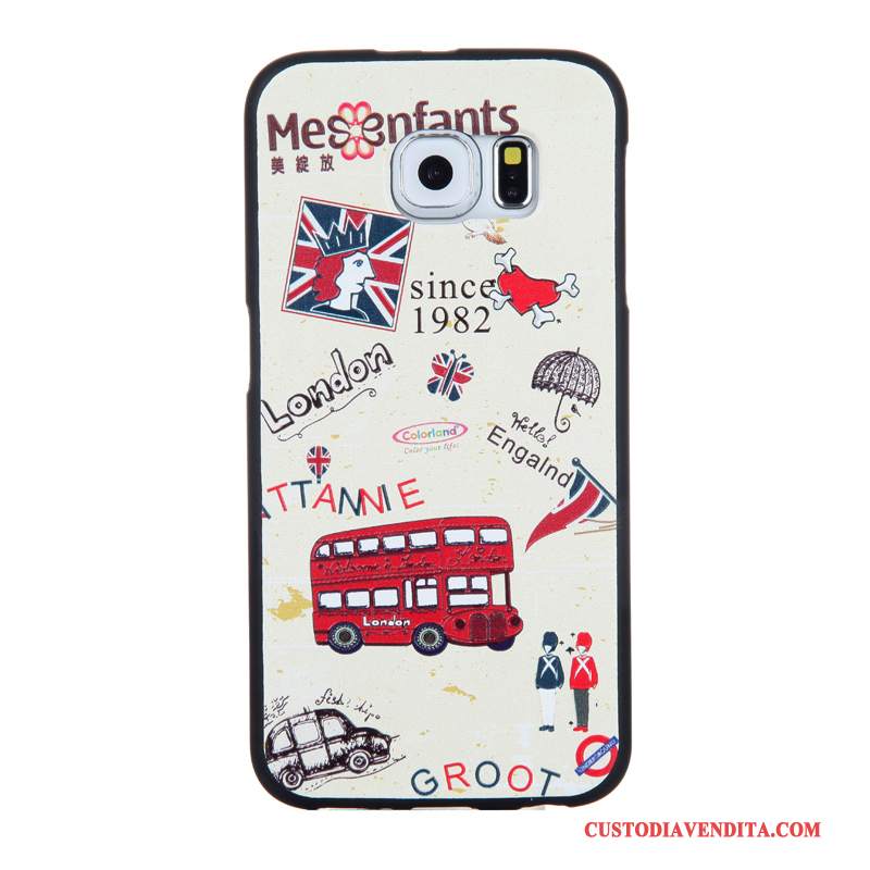 Custodia Samsung Galaxy S6 Cartone Animato Tempra Pellicola Protettiva, Cover Samsung Galaxy S6 Protezione Tendenzatelefono