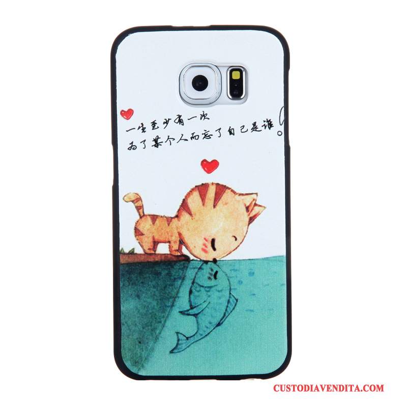 Custodia Samsung Galaxy S6 Cartone Animato Tempra Pellicola Protettiva, Cover Samsung Galaxy S6 Protezione Tendenzatelefono