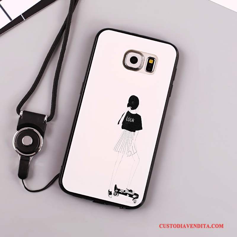 Custodia Samsung Galaxy S6 Colore Nerotelefono, Cover Samsung Galaxy S6 Protezione Morbido Tutto Incluso