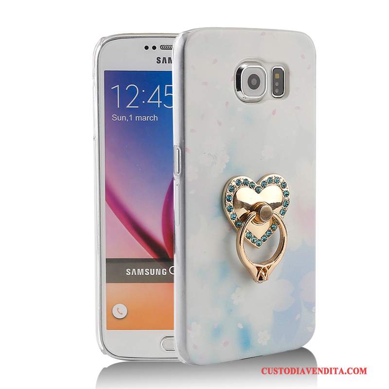 Custodia Samsung Galaxy S6 Colore Supportotelefono, Cover Samsung Galaxy S6 Protezione Nuovo Ring