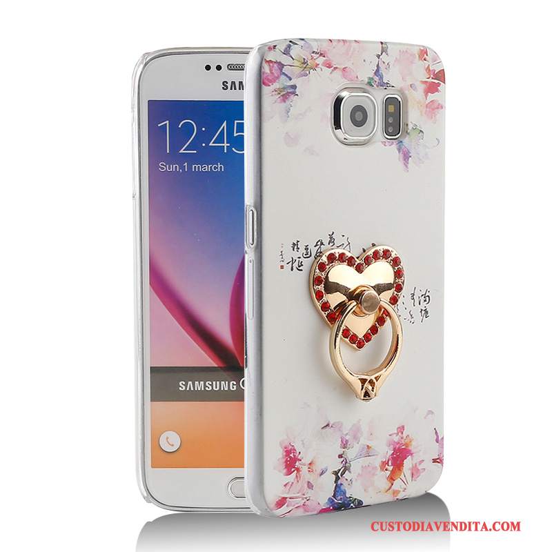 Custodia Samsung Galaxy S6 Colore Supportotelefono, Cover Samsung Galaxy S6 Protezione Nuovo Ring