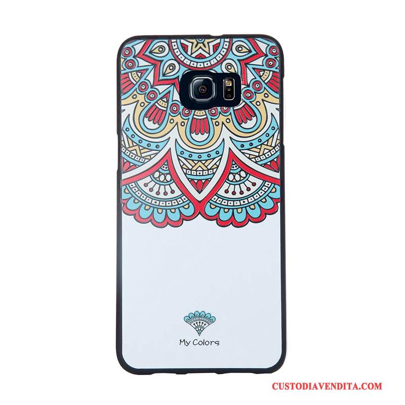 Custodia Samsung Galaxy S6 Edge Cartone Animato Blu Tendenza, Cover Samsung Galaxy S6 Edge Protezione Morbidotelefono