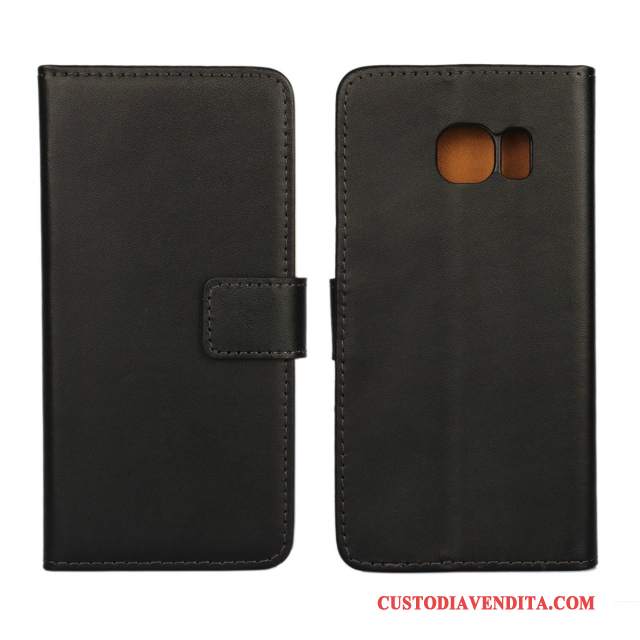 Custodia Samsung Galaxy S6 Edge Folio Modello Porpora, Cover Samsung Galaxy S6 Edge Protezione