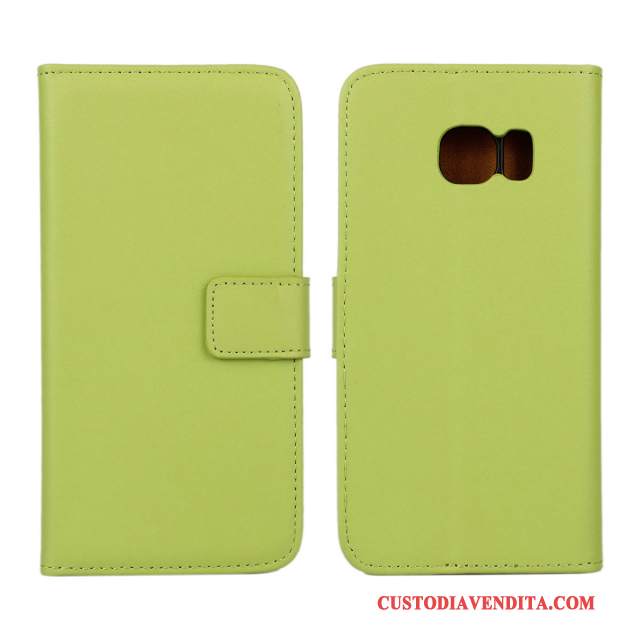 Custodia Samsung Galaxy S6 Edge Folio Modello Porpora, Cover Samsung Galaxy S6 Edge Protezione