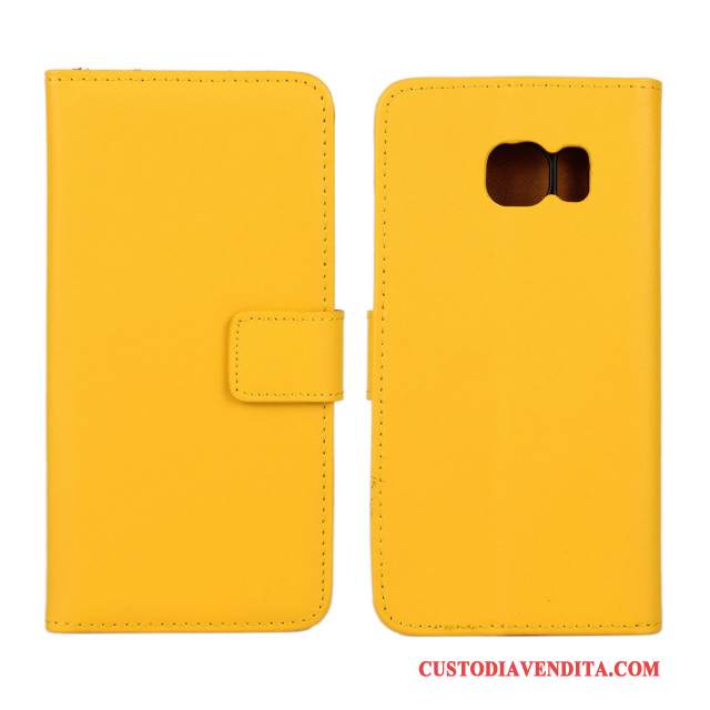 Custodia Samsung Galaxy S6 Edge Folio Modello Porpora, Cover Samsung Galaxy S6 Edge Protezione