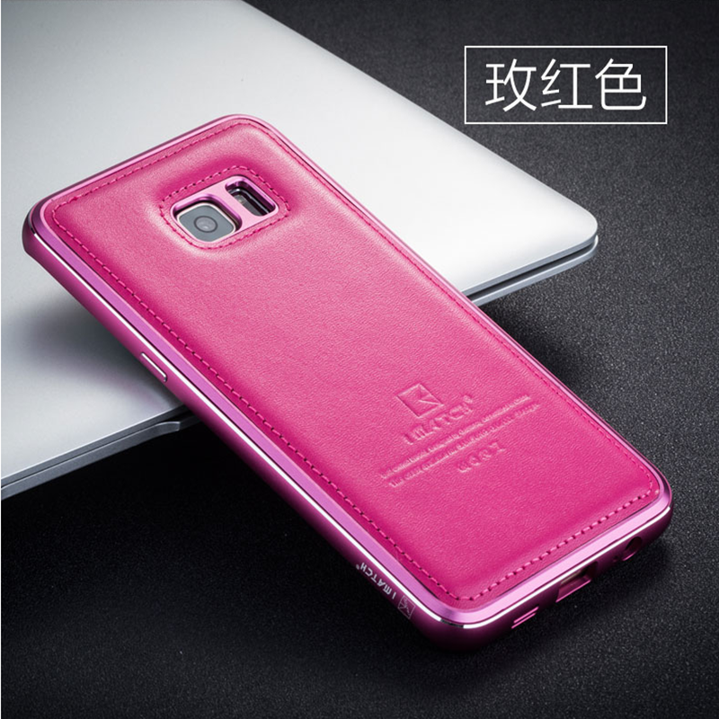 Custodia Samsung Galaxy S6 Edge + Pelle Metallotelefono, Cover Samsung Galaxy S6 Edge + Protezione