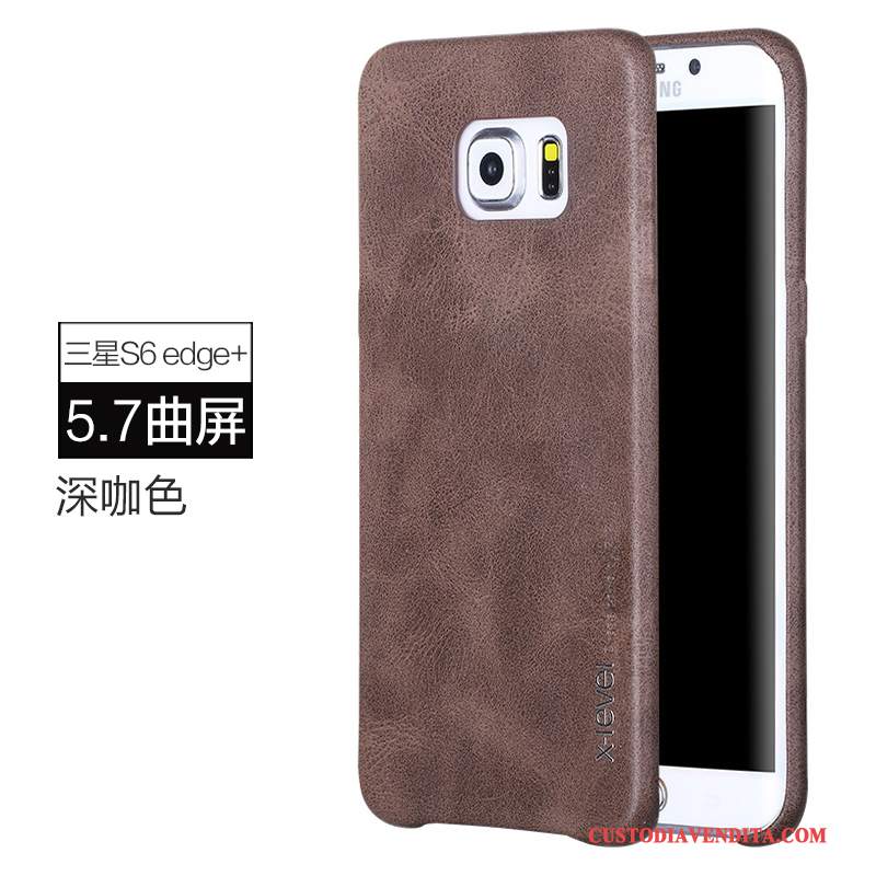 Custodia Samsung Galaxy S6 Edge + Pelle Telefono Anti-caduta, Cover Samsung Galaxy S6 Edge + Protezione Coperchio Posteriore Sottile