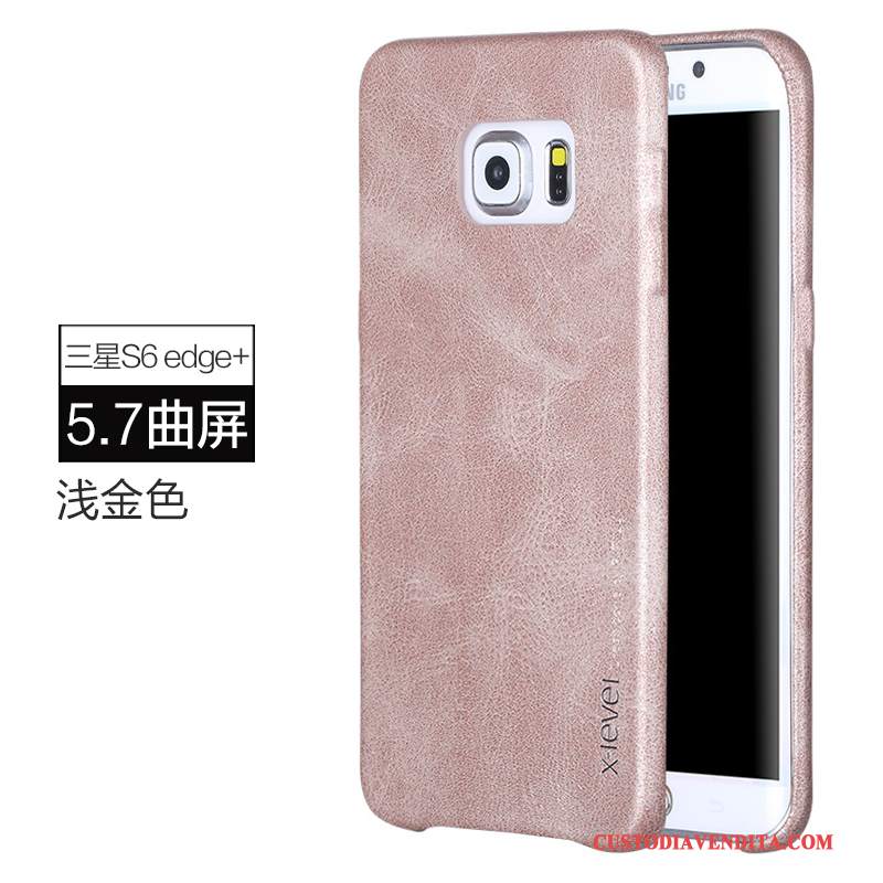 Custodia Samsung Galaxy S6 Edge + Pelle Telefono Anti-caduta, Cover Samsung Galaxy S6 Edge + Protezione Coperchio Posteriore Sottile