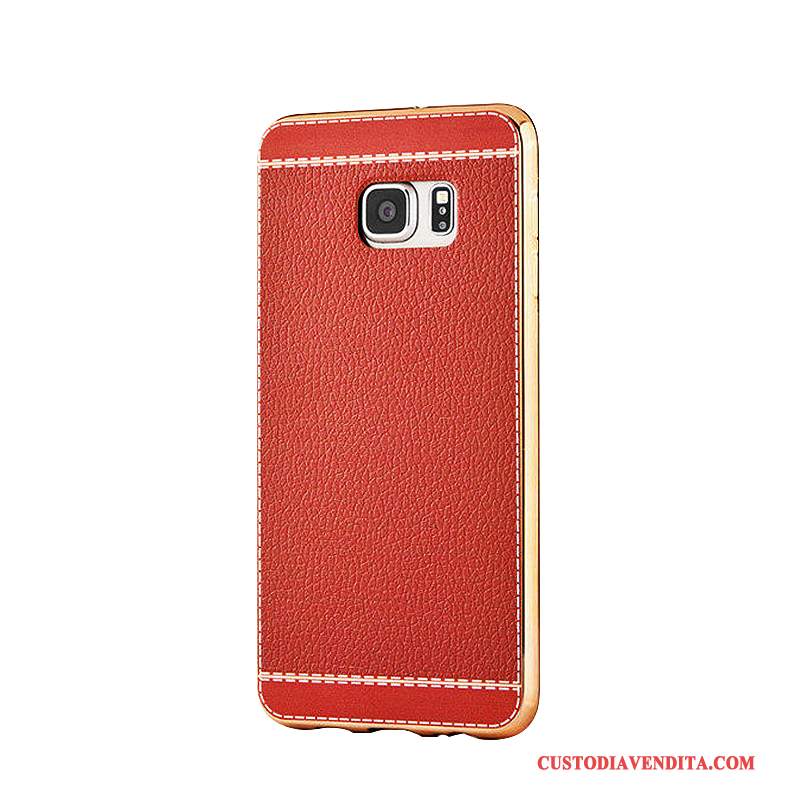 Custodia Samsung Galaxy S6 Edge + Pelle Telefono Tendenza, Cover Samsung Galaxy S6 Edge + Protezione Morbido Placcatura